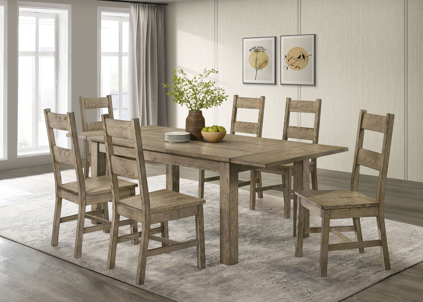 Cardova Solid Wood Dining Side Chair Vineyard Oak (Set of 2)