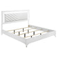 Cassia 5-piece Eastern King LED Bedroom Set White High Gloss