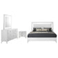 Cassia 4-piece Queen LED Bedroom Set White High Gloss