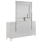 Cassia 6-drawer Dresser Cabinet with Mirror White High Gloss