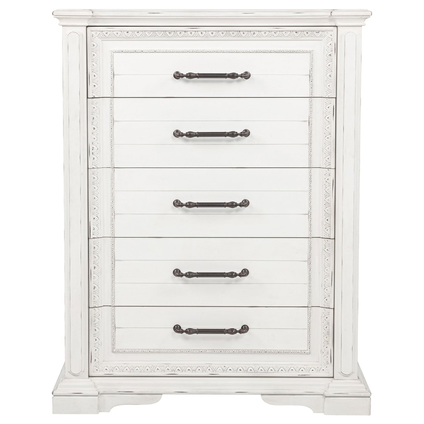 McKinney 5-drawer Bedroom Chest of Drawers Vintage White