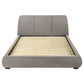 Mokena 46-inch Upholstered Eastern King Platform Bed Taupe