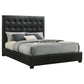 Medley Genuine Leather Eastern King Platform Bed Black