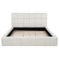 Nollet 48-inch Upholstered Eastern King Platform Bed Cream