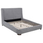 Rennes Upholstered Queen Wingback Platform Bed Grey