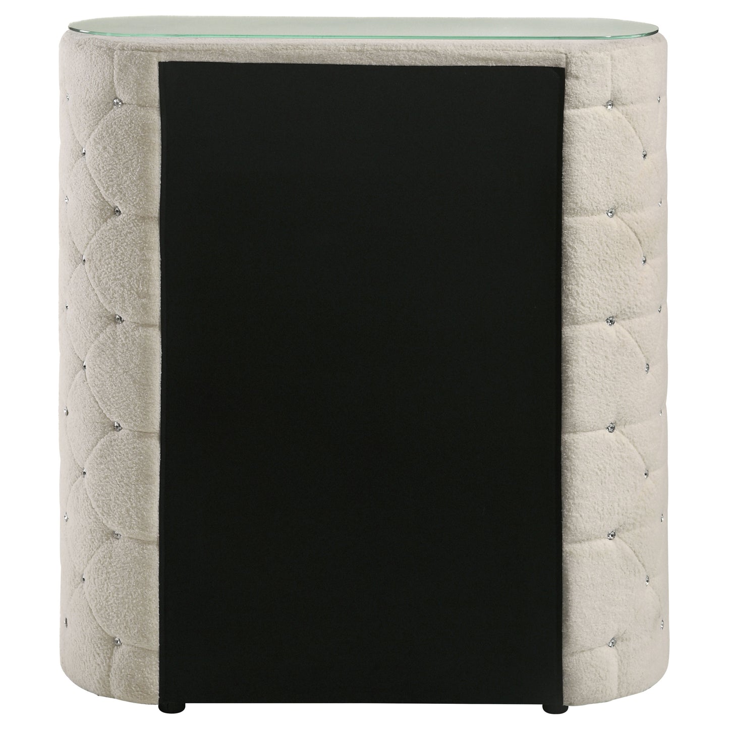 Sonya 5-drawer Upholstered Bedroom Chest of Drawers Ivory