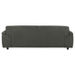 Buxton Top Grain Leather Upholstered Sofa Graphite