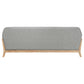 Vaughn Fabric Upholstered Flared Arm Sofa Grey