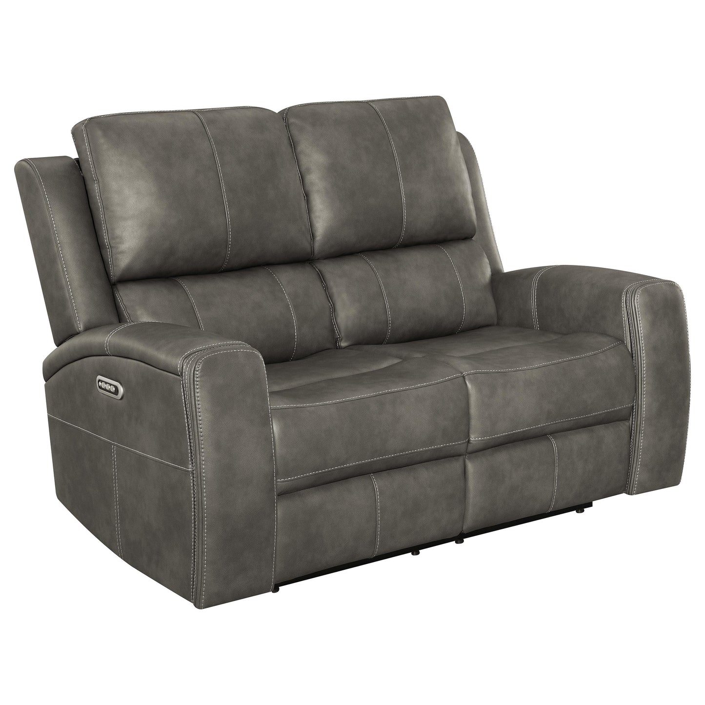 Brickston 3-piece Triple Power Reclining Sofa Set Charcoal
