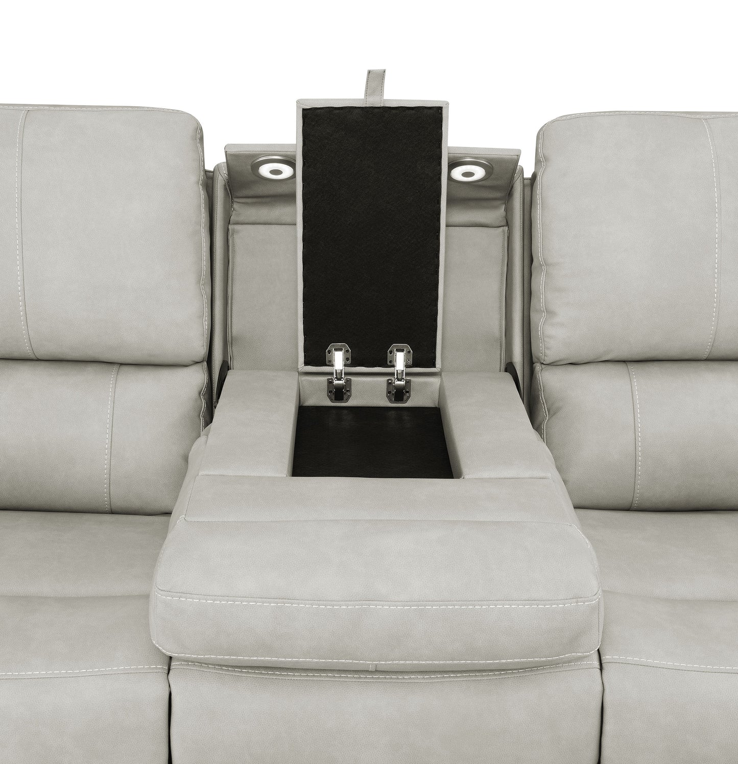 Brickston 3-piece Triple Power Reclining Sofa Set Grey