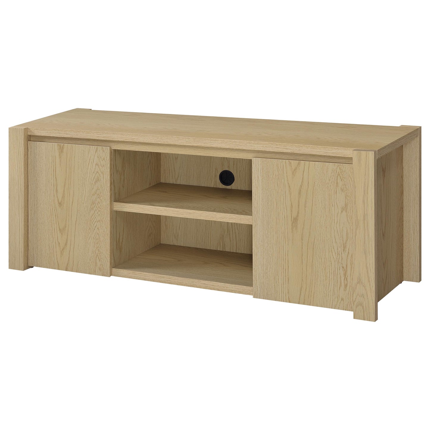 Laurelton 60-inch 2-door TV Stand Media Console Light Oak