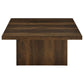Devar 3-piece Square Coffee and End Table Set Dark Pine