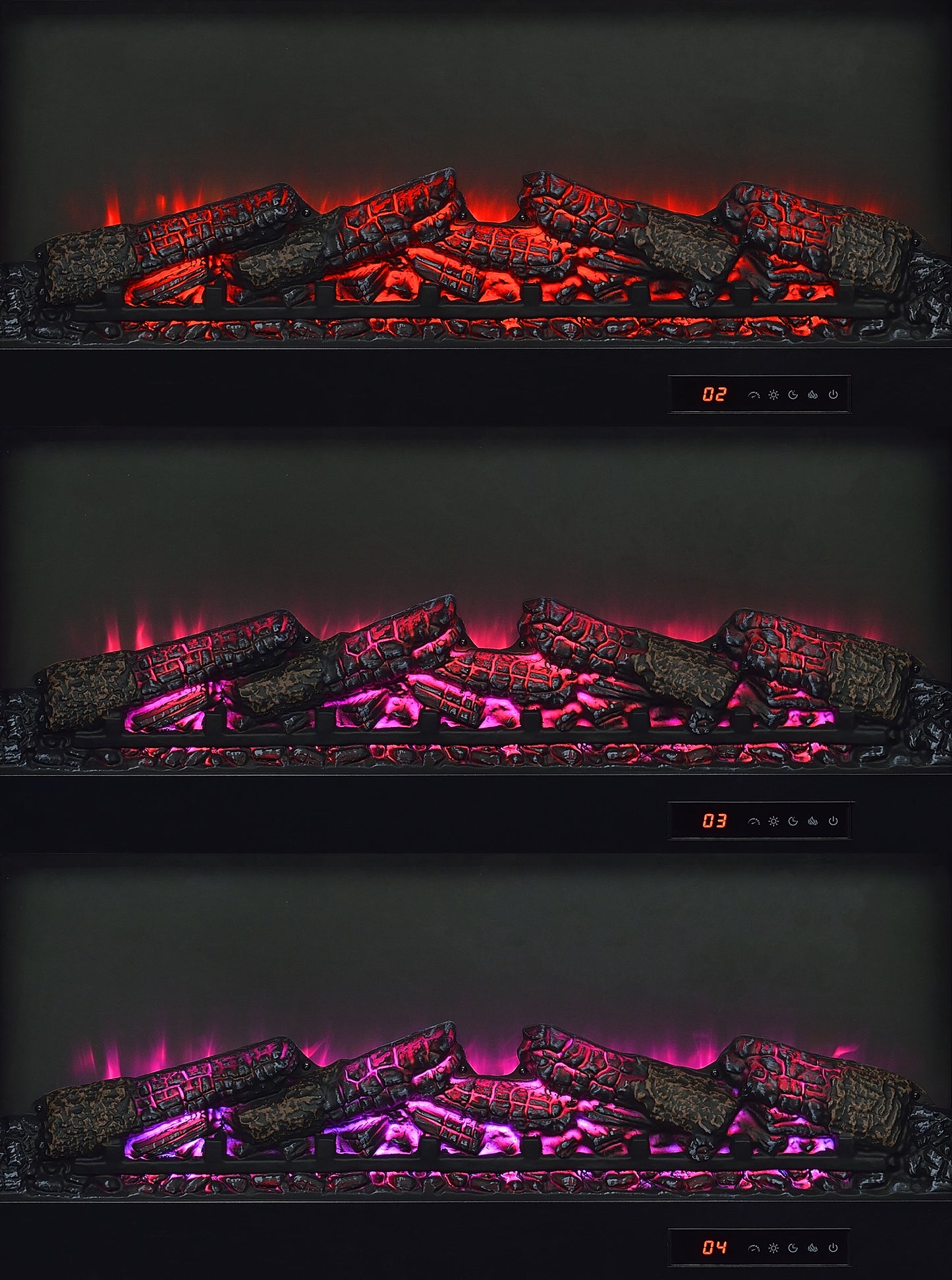 Fuller 60-inch 2-door TV Stand Fireplace Media Console Mango