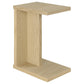 Clower Engineered Wood C-Shaped Sofa Side Table Light Oak