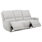 Sylmar Chenille Upholstered Power Reclining Sofa Dove Grey