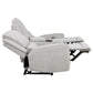Sylmar Chenille Upholstered Power Reclining Loveseat Dove Grey