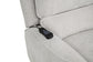 Sylmar Chenille Upholstered Dual Power Lift Recliner Dove Grey