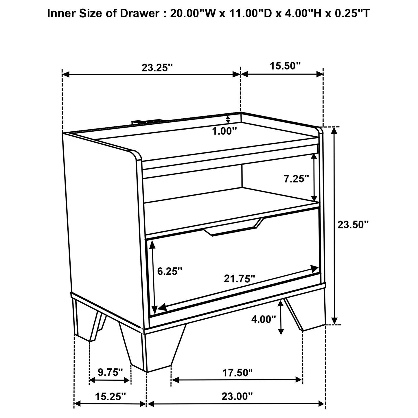 Henderson 4-piece Eastern King Bedroom Set Medium Oak