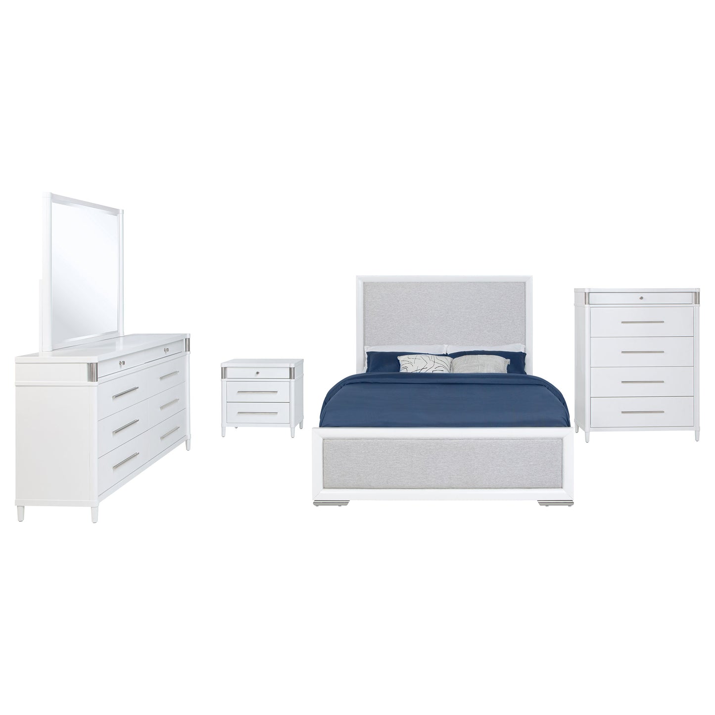 Gracemont 5-piece Eastern King Bedroom Set White