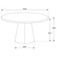 Franklin 5-piece Round Dining Table Set Grey and Dark Oak