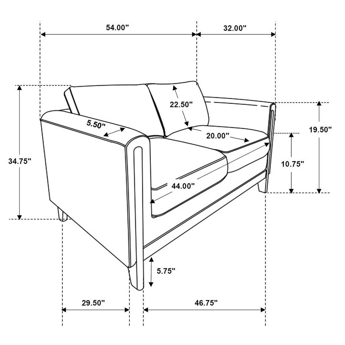 Islington 3-piece Upholstered Panel Arm Sofa Set Taupe