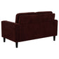 Ruth 3-piece Fabric Upholstered Track Arm Sofa Rust Red