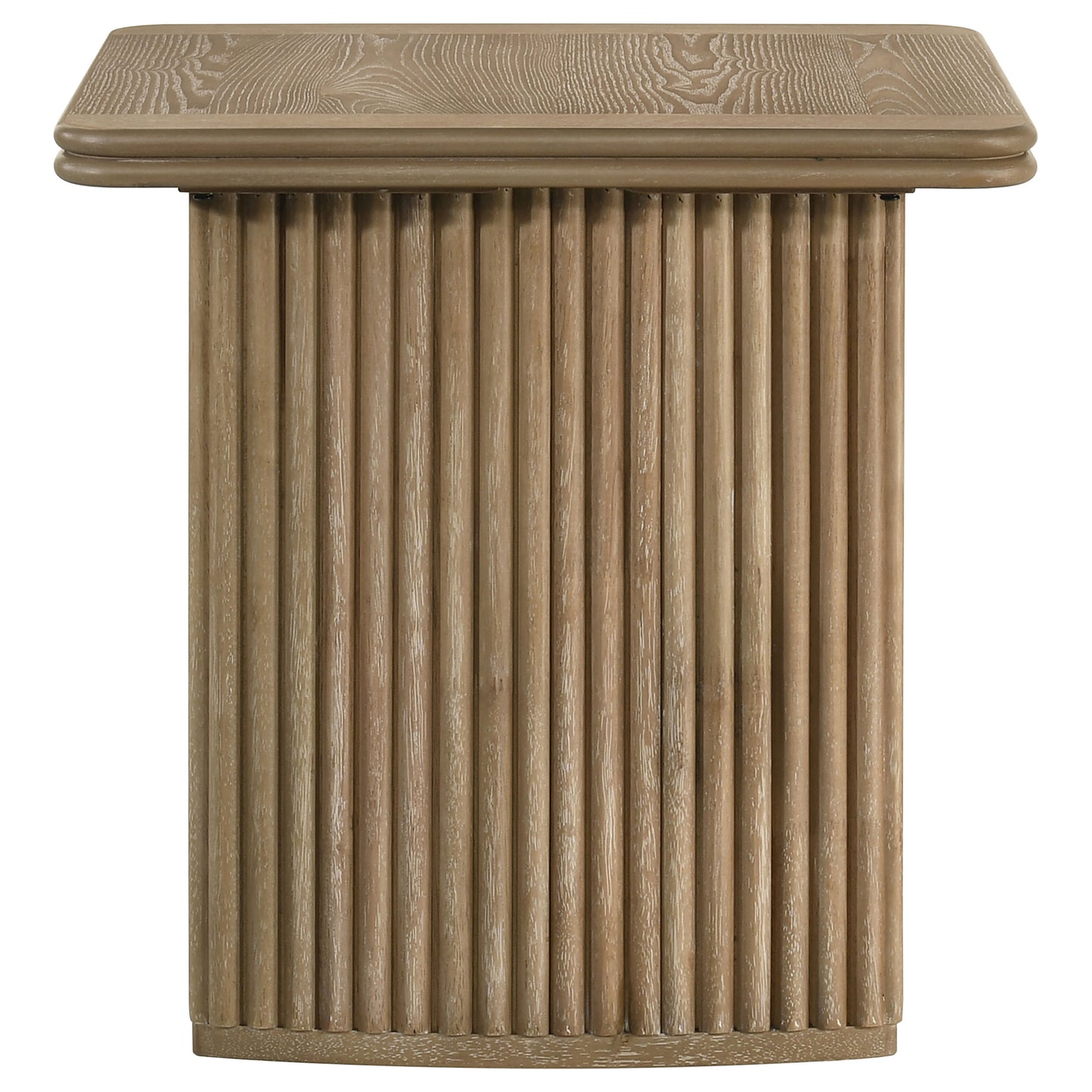 Adina 3-piece Wood Coffee Table Set Distressed Light Brown