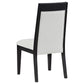 Brookmead Dining Side Chair Ivory and Black (Set of 2)