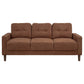 Bowen II Fabric Upholstered Track Arm Sofa Rust