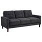 Bowen II 2-piece Upholstered Track Arm Sofa Set Steel Grey