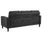 Bowen II 3-piece Upholstered Track Arm Sofa Set Steel Grey