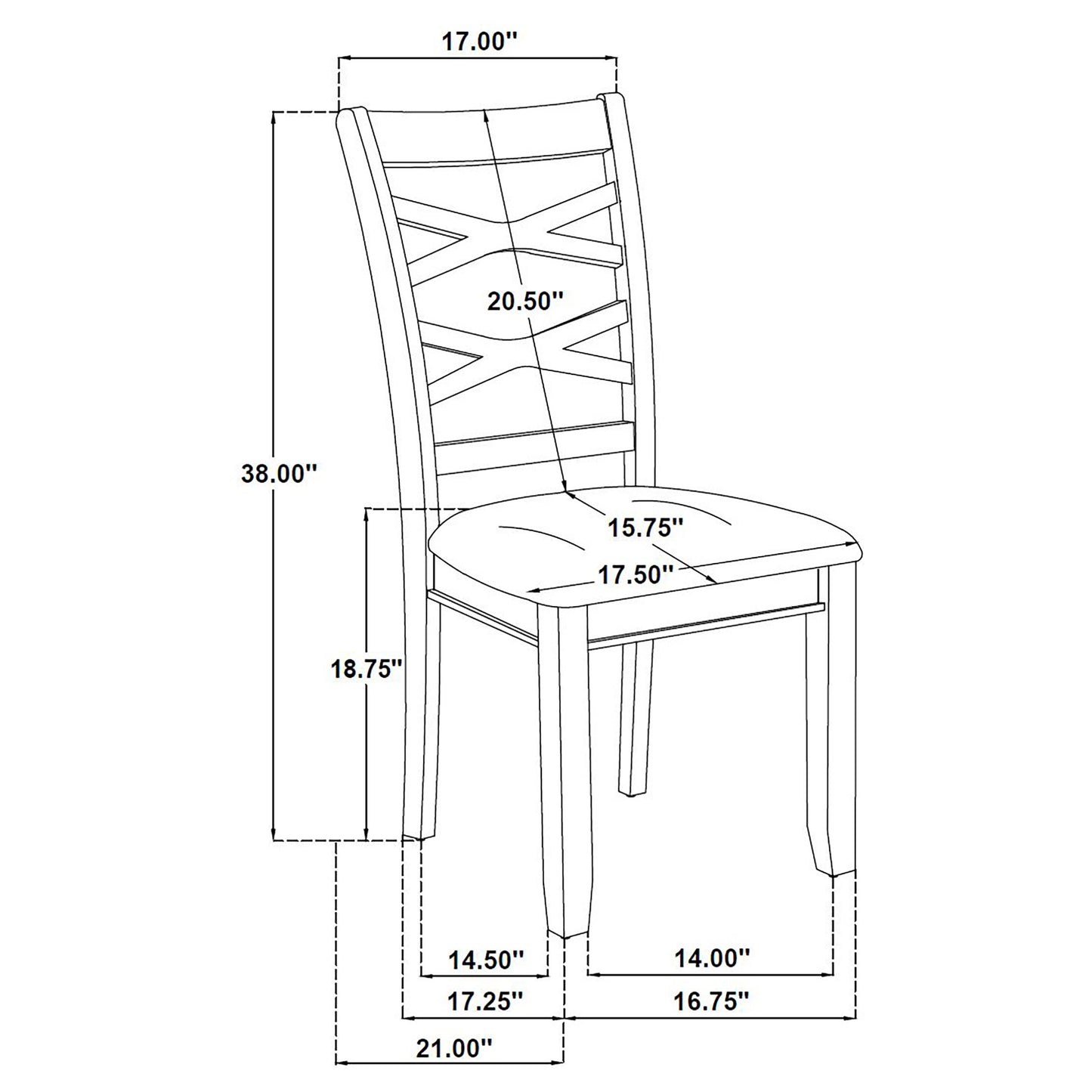 Barton 5-piece Round Wood Dining Table Set Dark Brown
