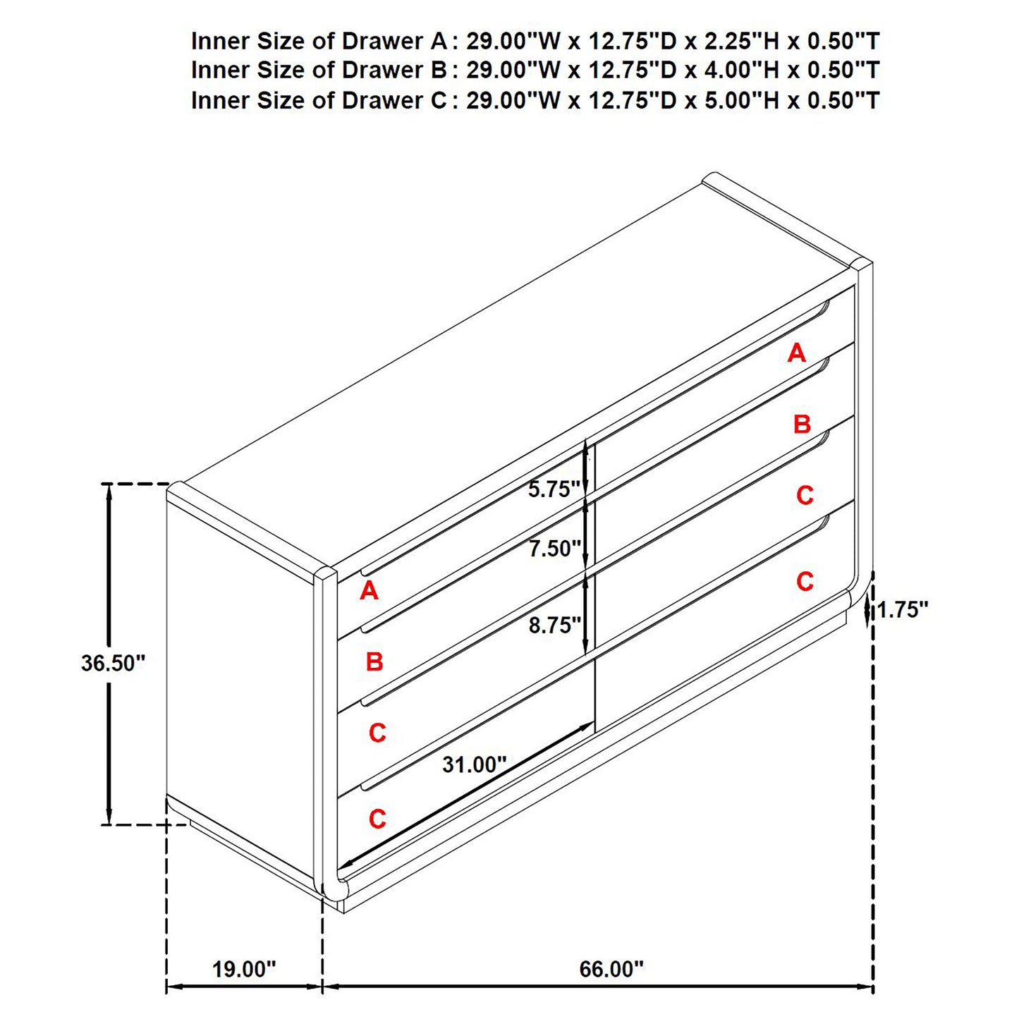 Leandro 4-piece Queen Bedroom Set Burnished Black