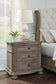 Ardenfield King Upholstered Sleigh Bed with Mirrored Dresser, Chest and Nightstand