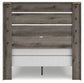 Graystorm Full Panel Bed with Mirrored Dresser and Nightstand