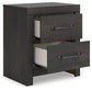 Hollivern Full Panel Bed with Storage with Mirrored Dresser, Chest and Nightstand