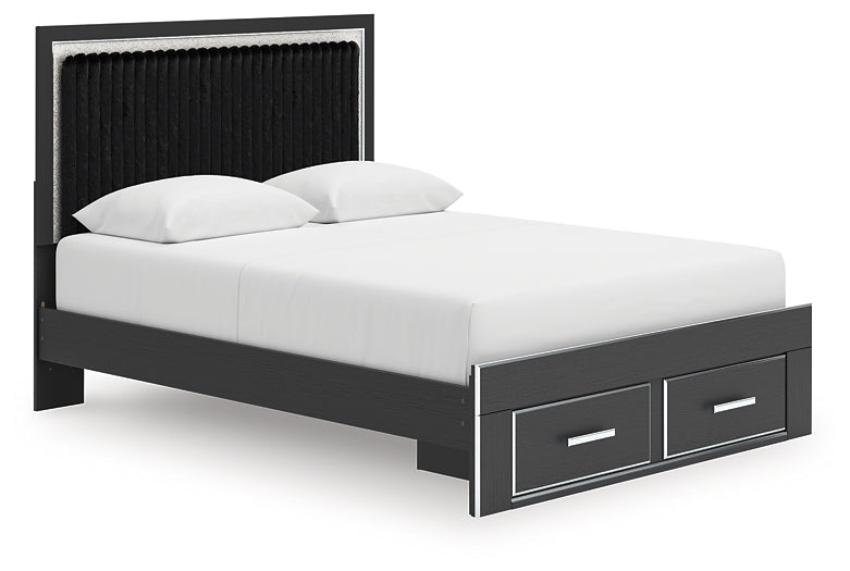 Zuraleus Queen Upholstered Panel Storage Bed