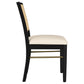 Arini 5-piece Round Dining Table Set Sand Wash and Black