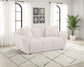 Destino Chenille Upholstered Splayed Arm Loveseat Greige