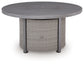 Half Moon Beach Round Fire Pit Table