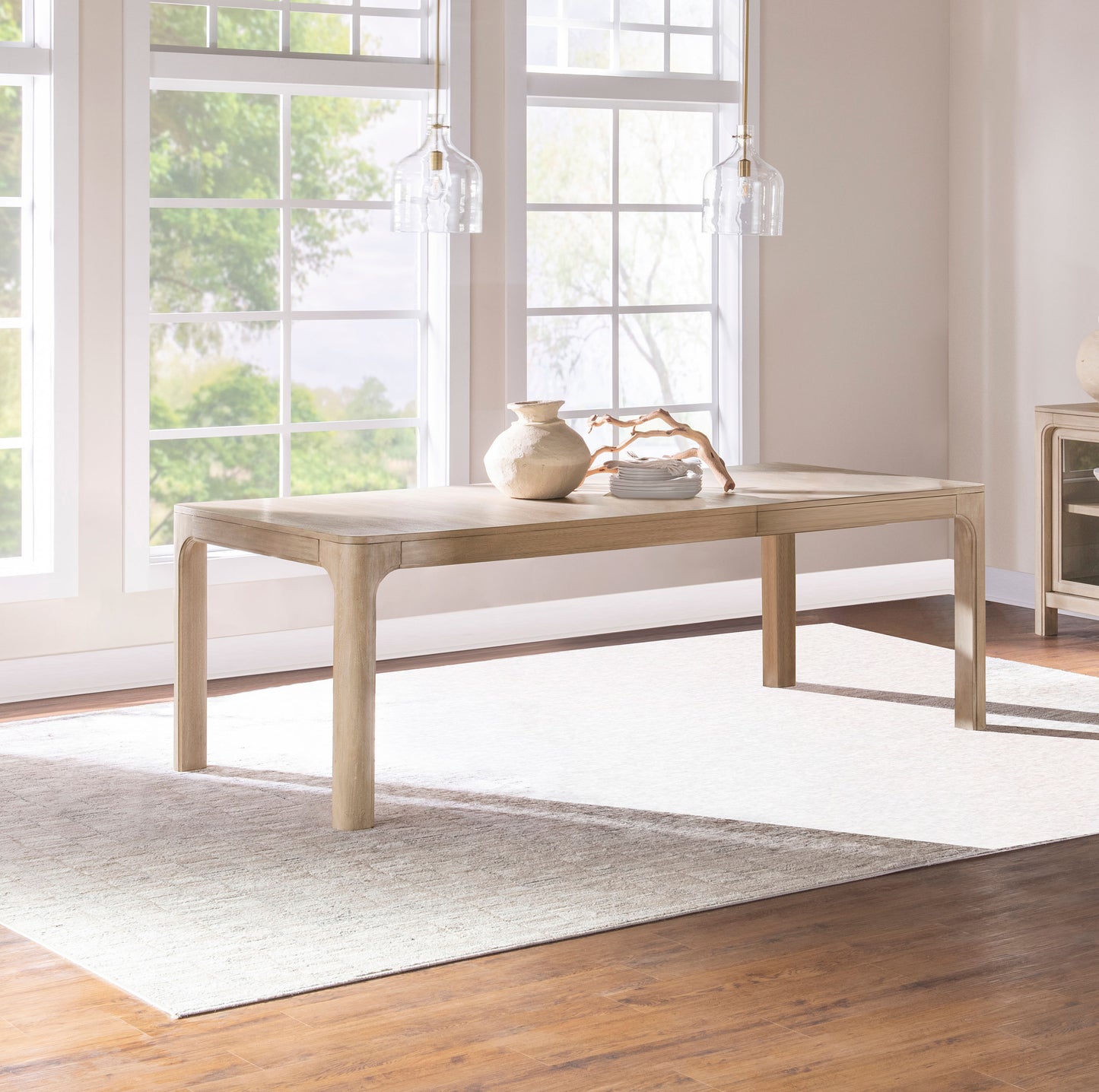 Solano 90-inch Extension Dining Table Weathered Mango