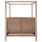 Solano 85-inch Eastern King Canopy Bed Weathered Mango