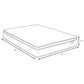 Hayes 11-inch California King Pillow Top Foam Hybrid Mattress