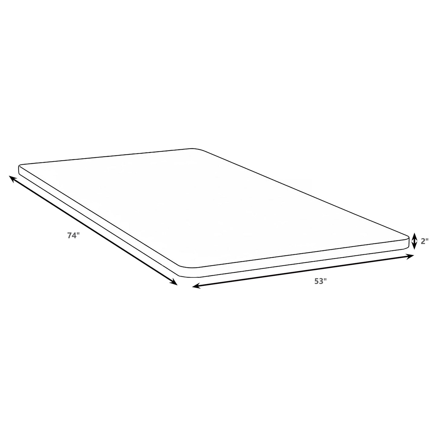 Eckard Full Bunkie Board Foundation
