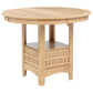 Lavon Oval 60-inch Counter Height Extension Dining Table Light Oak