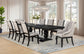 Phelps Upholstered Dining Arm Chair Tan Distressed Noir (Set of 2)