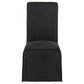 Shawna Upholstered Skirted Side Chair Black (Set of 2)