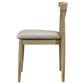 Cullen Dining Side Chair Upholstered Seat Natural Oak (Set of 2)