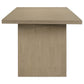Decker 82-inch Rectangular Wood Dining Table Natural Oak