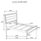 Watson Four-piece Twin Bedroom Set Light Taupe
